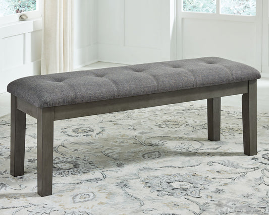 Hallanden - Large UPH Dining Room Bench - Black / Gray