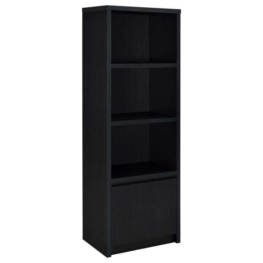 Winfield - 3-Sheld Media Tower Entertainment Pier - Black