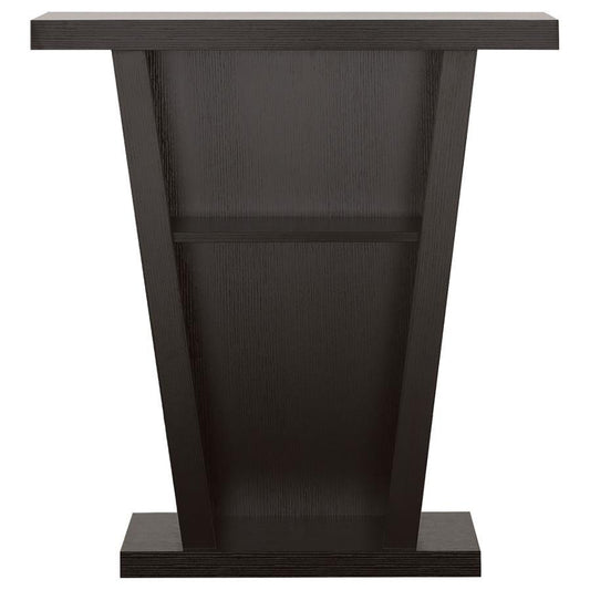 Evanna - 2-Shelf Engineered Wood Console Table - Cappuccino