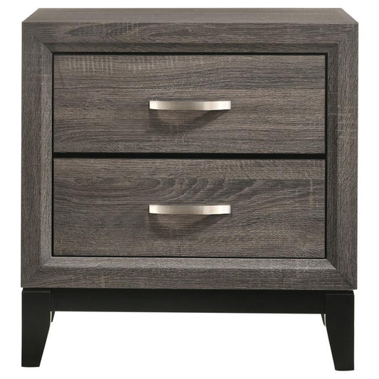 Watson - 2-Drawer Nightstand - Gray Oak