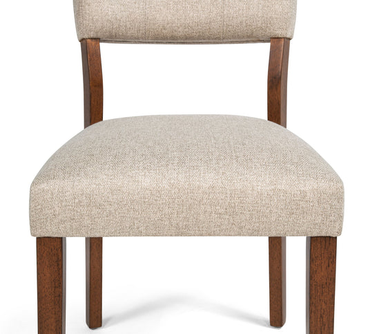 Gregory - Side Chair (Set of 2) - Beige / Brown