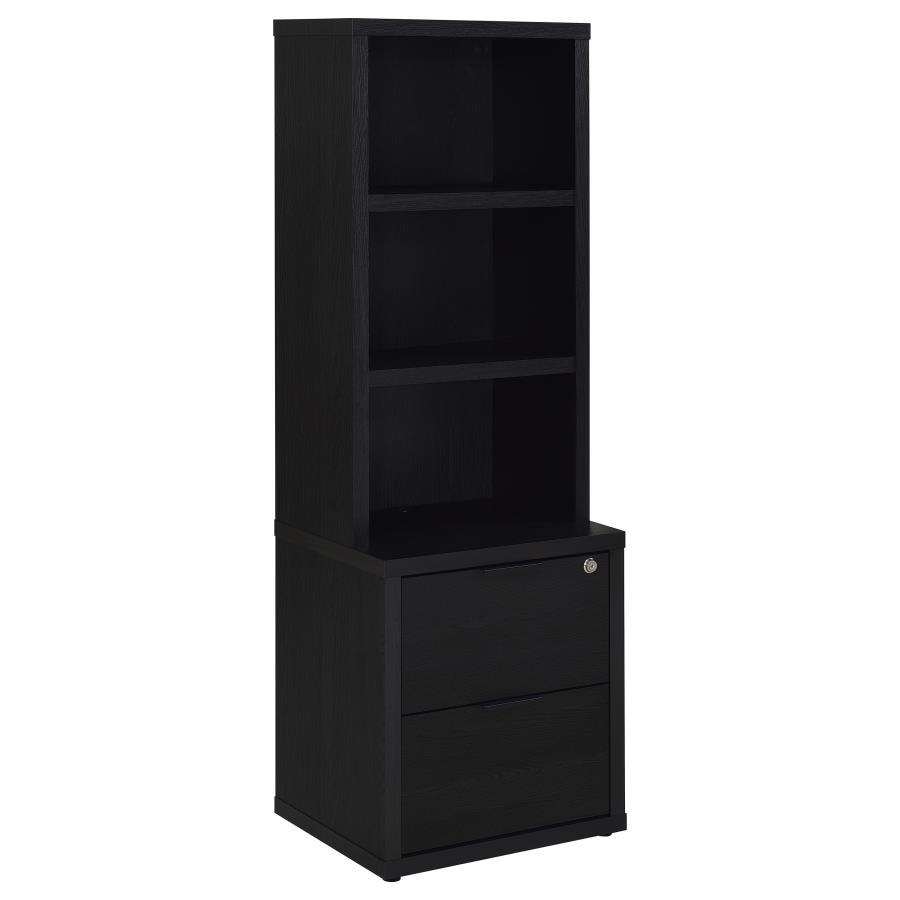 Westpark - 3-Shelf Bookcase USB And Lockable Drawer