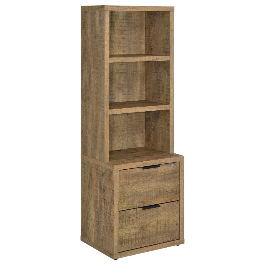 Westpark - 3-Shelf Bookcase USB And Lockable Drawer