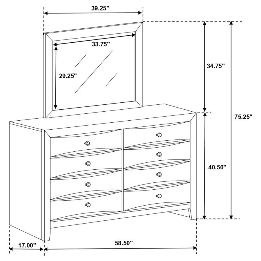 Briana - 8-Drawer Dresser