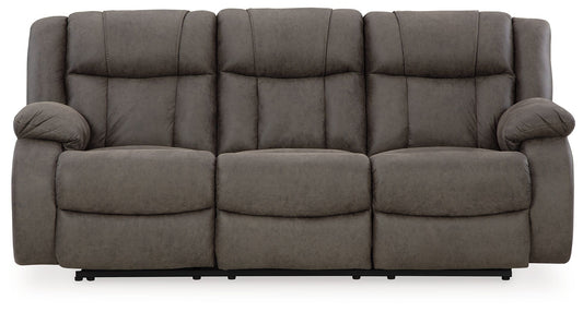 First Base - Reclining Sofa - Gunmetal