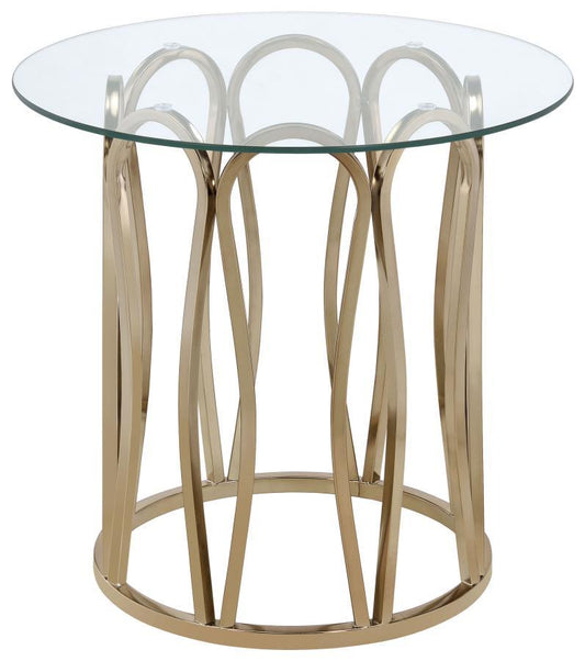 Monett - Round Glass Top Table