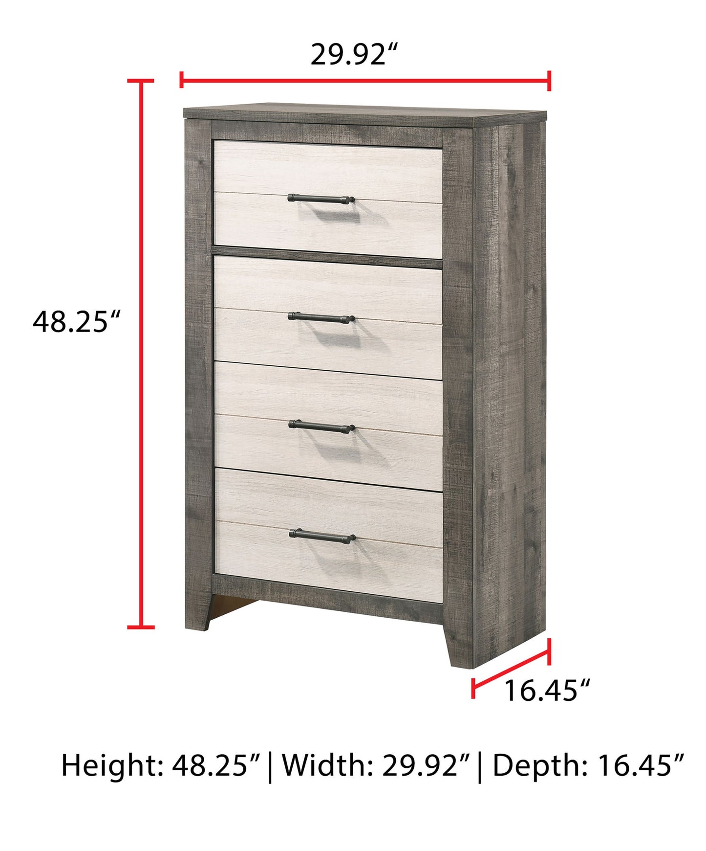 Rhett - Chest - Chalk / Gray