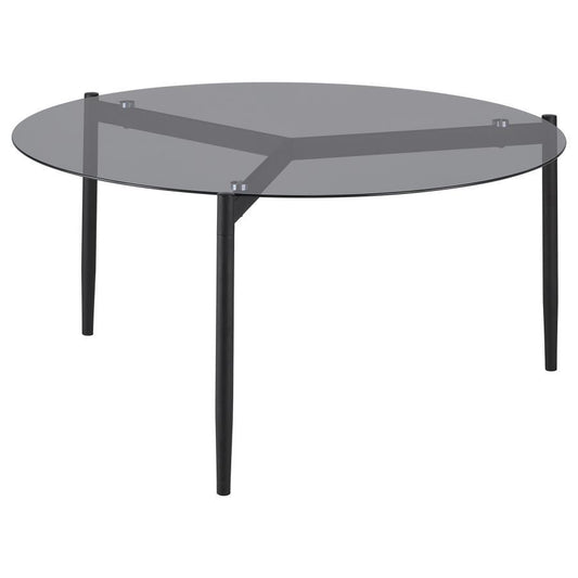 Rosalie - Round Smoked Glass Top Table