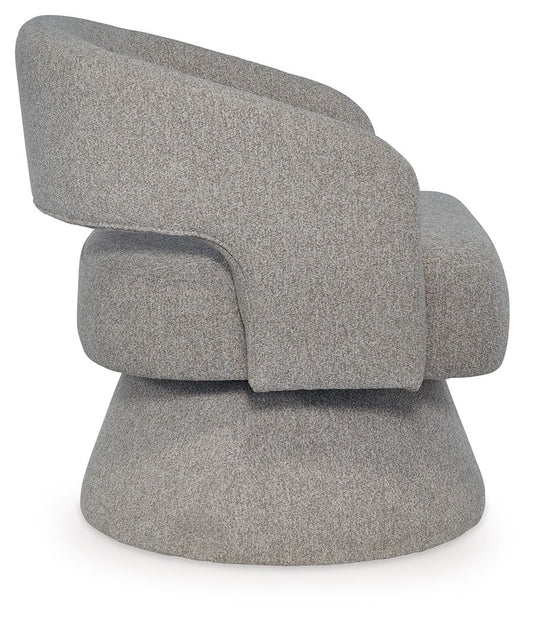 Nashkins - Swivel Accent Chair - Pebble