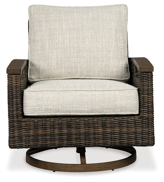Paradise Trail - Medium Brown - Swivel Lounge Chair (Set of 2)