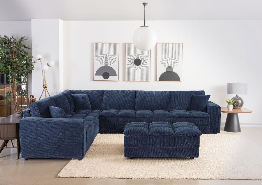Atlantic - Upholstered Modular Sectional Sofa With Ottoman
