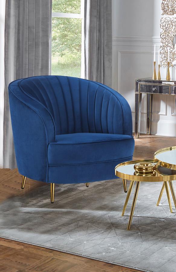 Sophia - Upholstered Channel Tufted Barrel Accent Chair