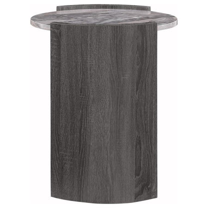 Gladstone - Round Faux Marble Top Table