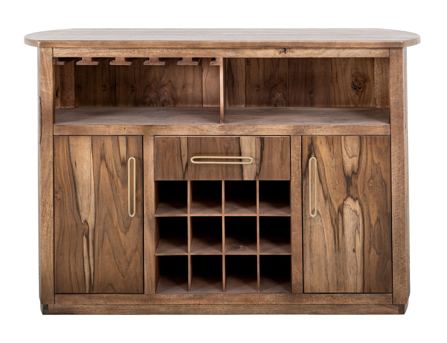 Balam - 1 Drawer & 2 Door Bar - Light Brown