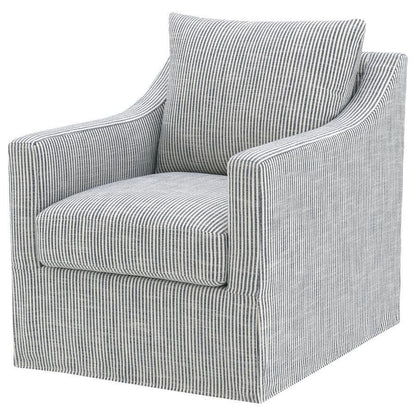 Winter - Upholstered Sloped Arm Accent Swivel Chair