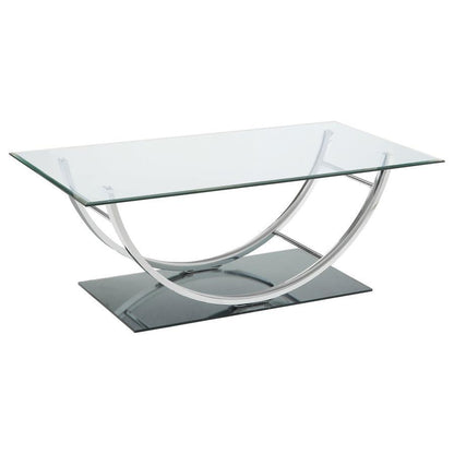 Danville - Rectangular U-Shaped Glass Top Table