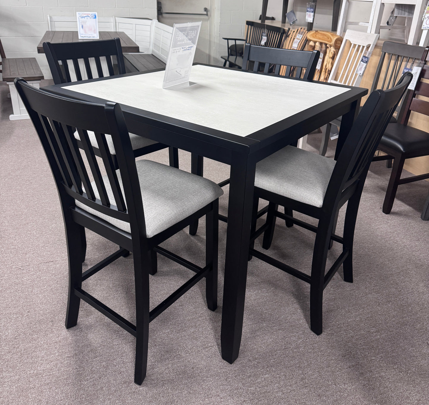 Crownmark Counter Height Table & 4 Stools 2741