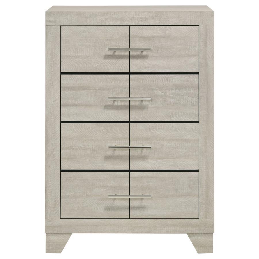 Trenton - 4-Drawer Bedroom Chest Of Drawers - Rustic Cream