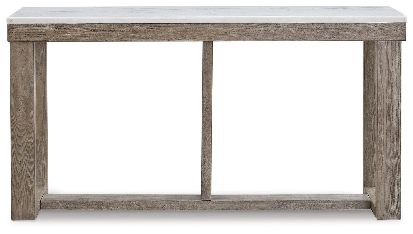 Loyaska - Sofa Table - Brown / Ivory