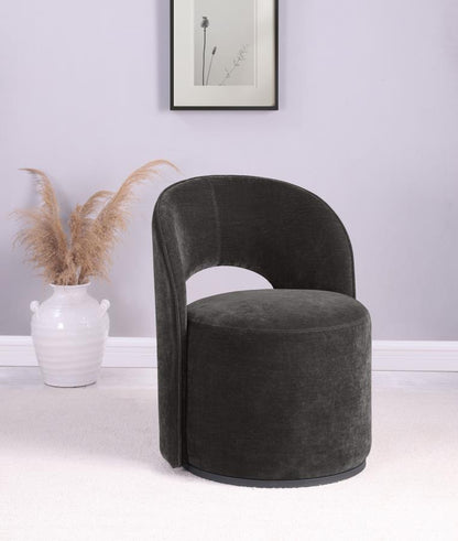 Harjo - Velvet Upholstered Swivel Accent Chair