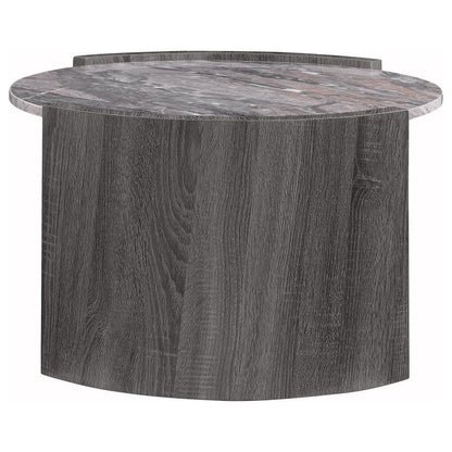 Gladstone - Round Faux Marble Top Table