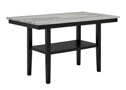 Marbel - Faux Marble Counter Height Set