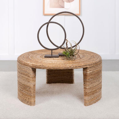 Artina - Woven Rattan Round Table
