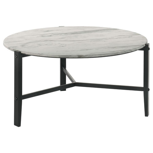 Tandi - Round Faux Marble Table