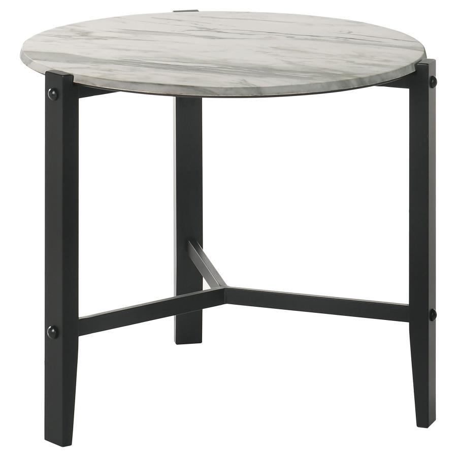 Tandi - Round Faux Marble Table