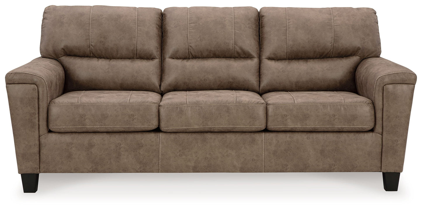 Navi - 3 Pc. - Sofa, Loveseat, Rocker Recliner - Fossil