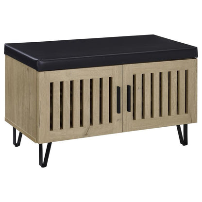 Brixton - 2-Door Padded Entryway Shoe Storage Bench