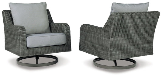Elite Park - Swivel Lounge w/ Cushion - Gray
