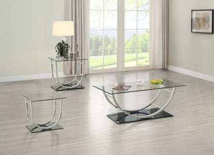 Danville - Glass Top Coffee Table Set
