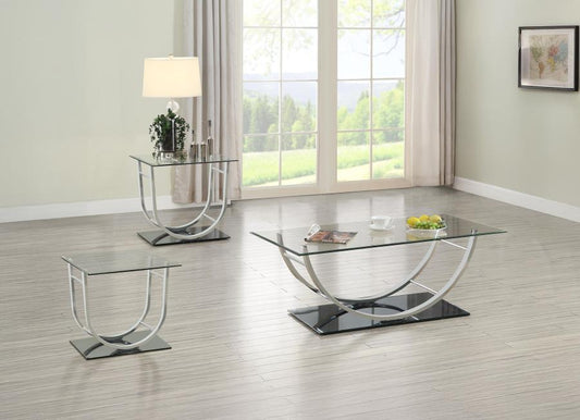 Danville - Glass Top Coffee Table Set