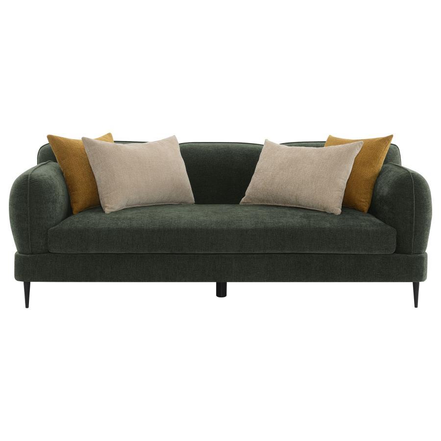 Jade - Chenille Upholstered Modern Track Arm Sofa
