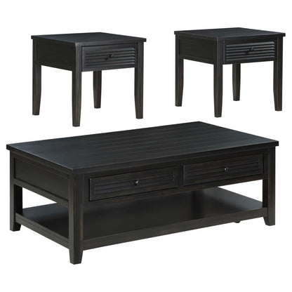 Concord - Coffee And End Table Set Distressed
