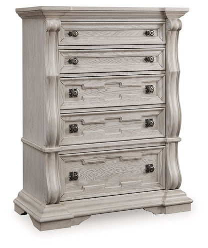 Bruchandi - Five Drawer Chest - Antique White