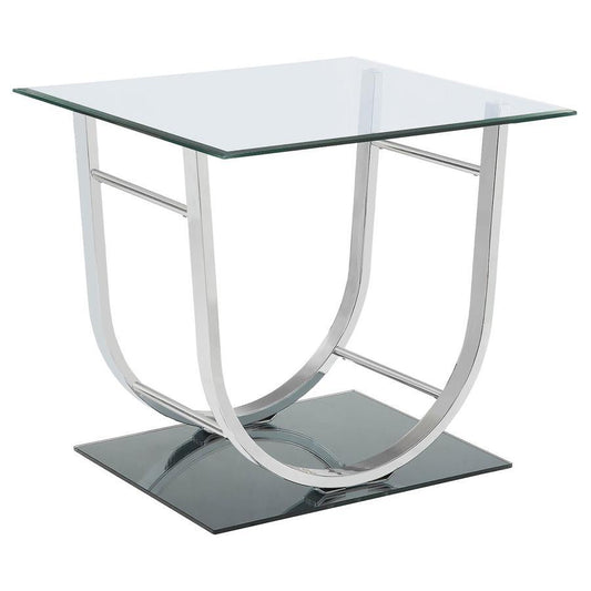 Danville - Rectangular U-Shaped Glass Top Table