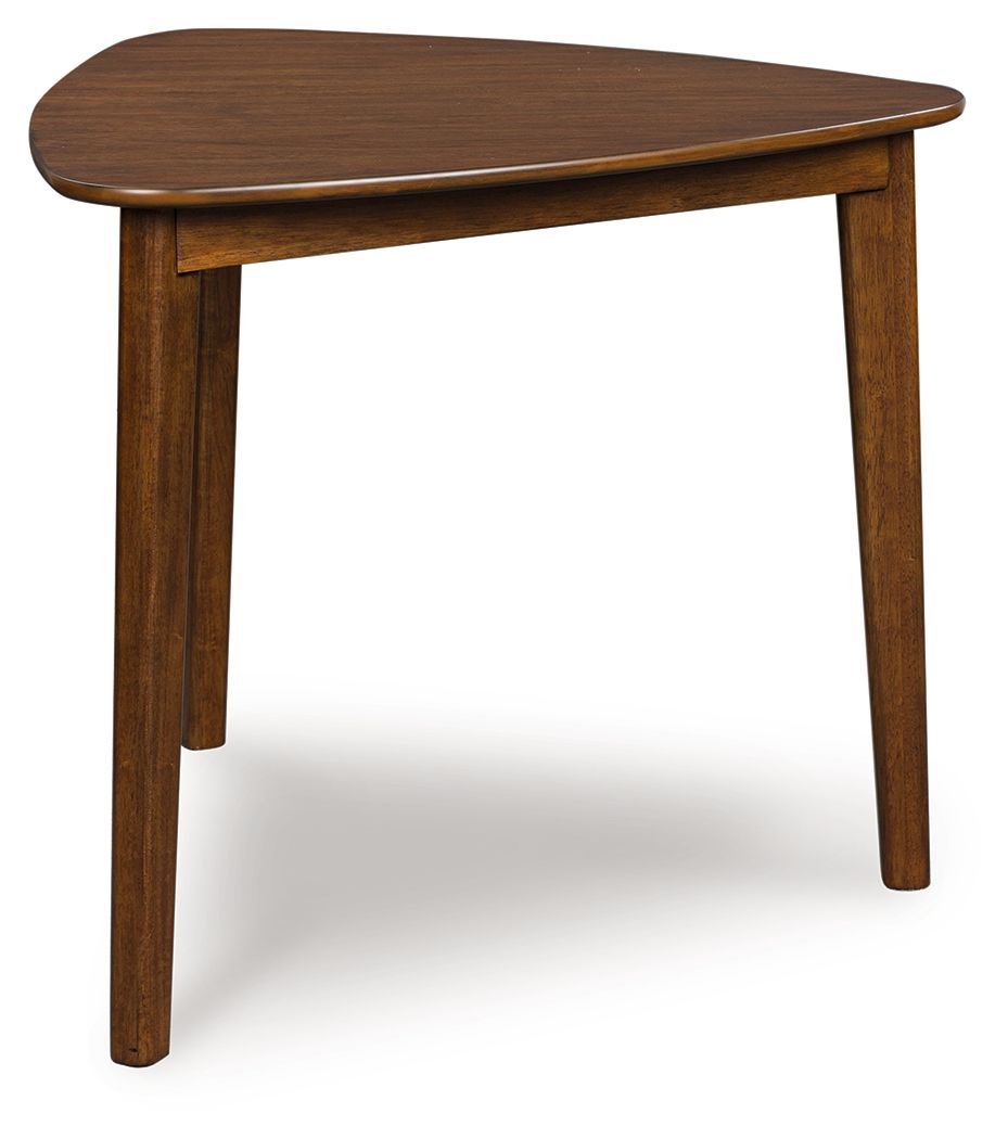 Tameride - Brown - Triangle Dining Room Table – Bare Bones Furniture