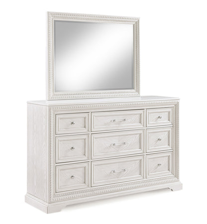 Alexandria - Dresser And Mirror - White