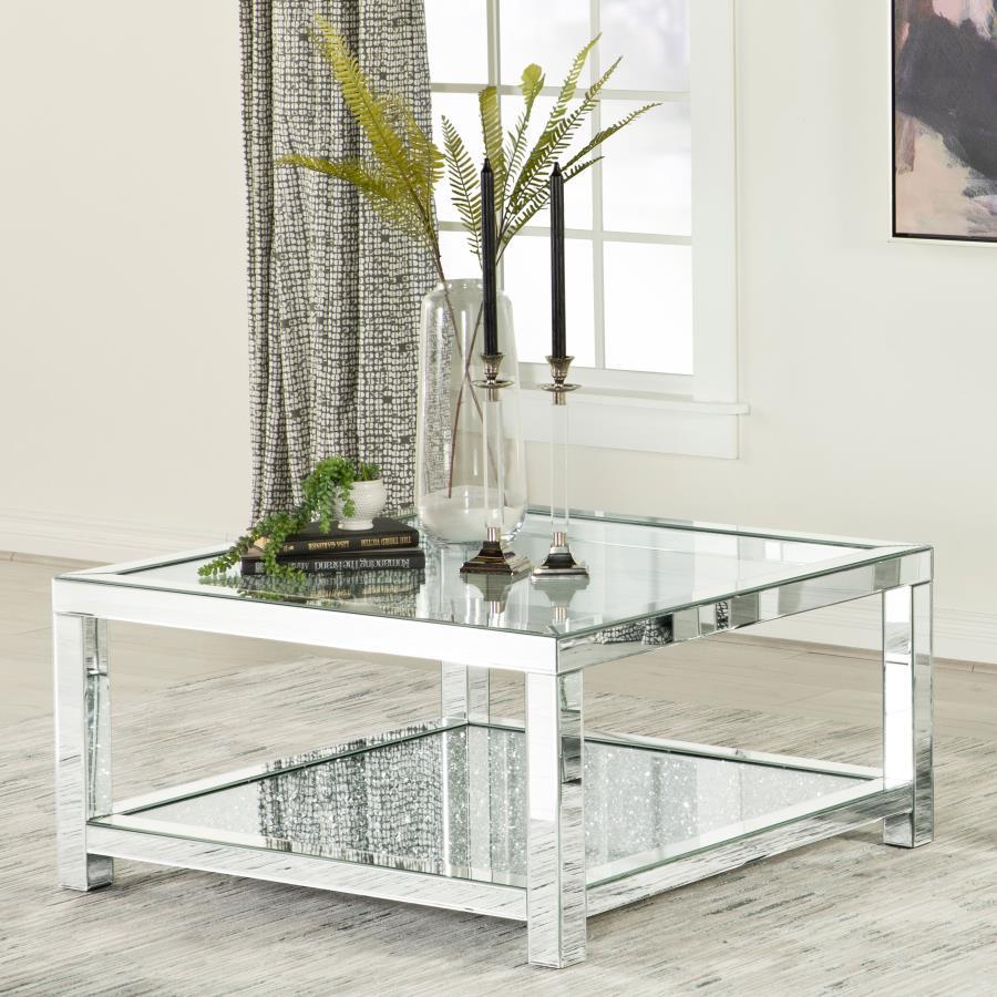 Valentina - Square Glass Top Table