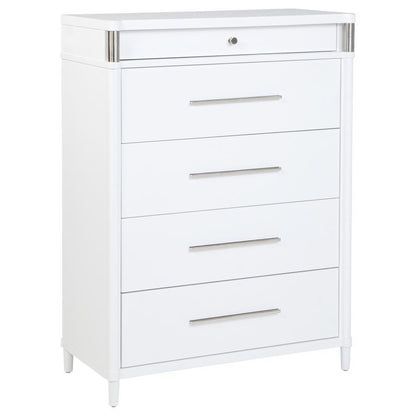 Gracemont - 5-Drawer Bedroom Chest Of Drawers - White