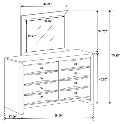 Briana - 8-Drawer Dresser