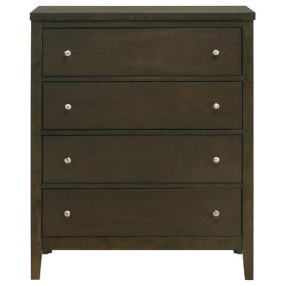 Wilkes - 4-Drawer Chest Of Drawers - Dark Cocoa