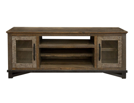 Loft - TV Stand / Wall Unit - Two Tone Gray / Brown