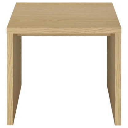 Canoga - Engineered Wood Accent Side End Table - Light Oak
