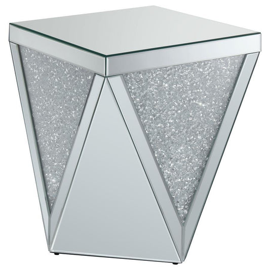 Amore - Square Mirrored Acrylic Crystal Table