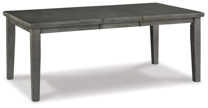 Hallanden - Rectangular Dining Room Butterfly Extension Table - Gray