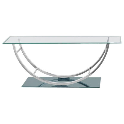 Danville - Rectangular U-Shaped Glass Top Table
