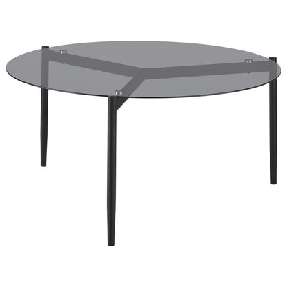 Rosalie - Round Smoked Glass Top Table